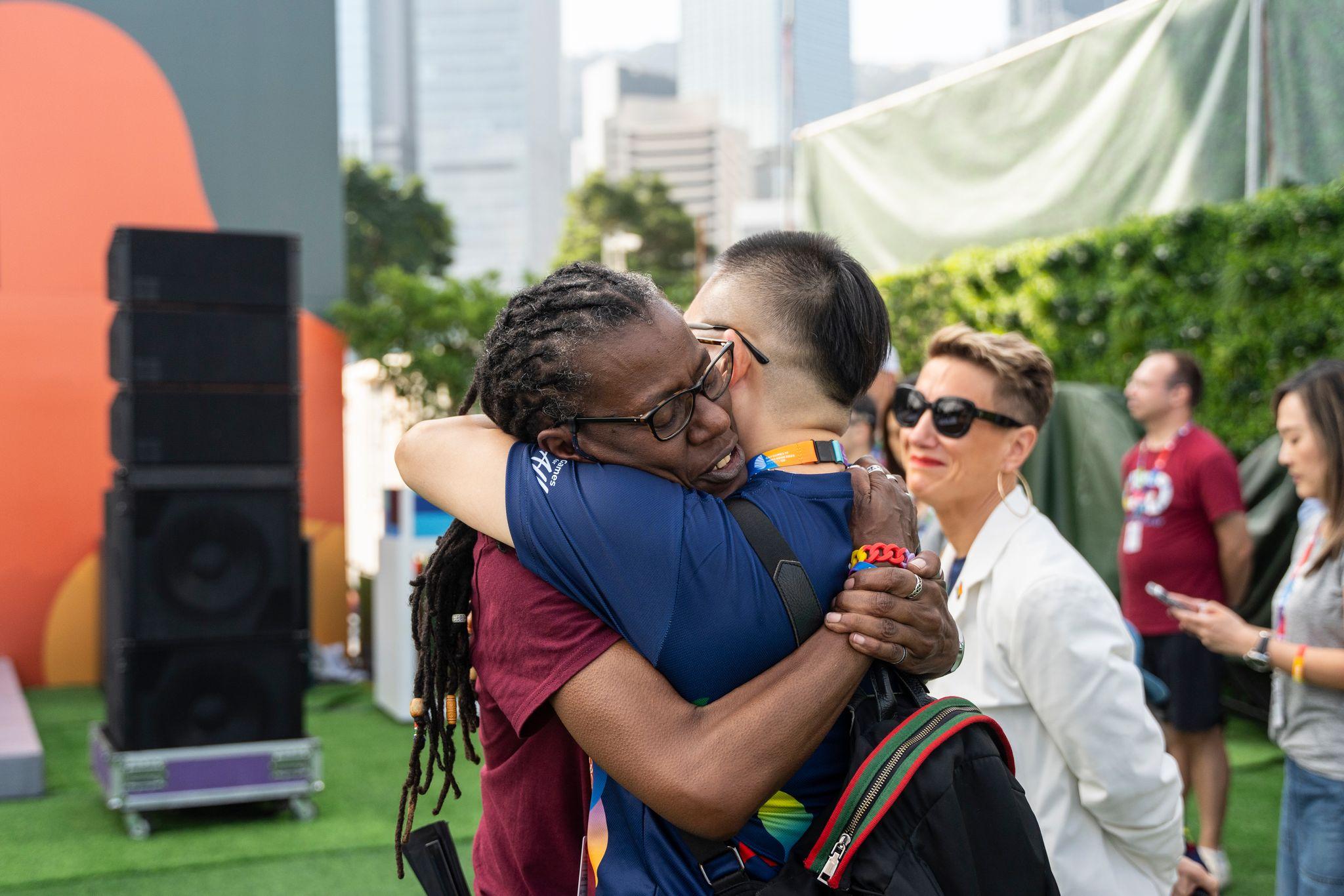Supporters celebrate opening of Gay Games in Hong Kong, first in ...
